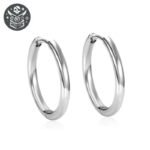 Boucle d&rsquo;Oreille Pirate Anneau Acier Inoxydable — Trésor Pirate (vue 7)