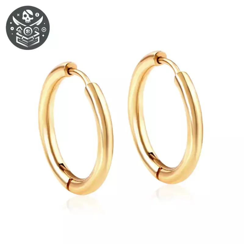 Anneau de pirate en acier inoxydable - Livraison Standard Offerte - gold / 8mm