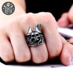 Bague Pirate Crâne Acier Résistant Chlore — Trésor Pirate (vue 2)