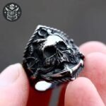 Bague Pirate Ancre Marine Acier — Trésor Pirate (vue 5)