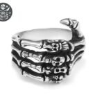 Bague Pirate Main Squelette Acier
