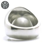 Bague Pirate Crâne Os Acier Homme — Trésor Pirate (vue 3)