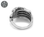 Bague Pirate Main Squelette Acier — Trésor Pirate (vue 2)