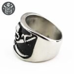 Bague Pirate Jolly Roger Navale Acier — Trésor Pirate (vue 2)