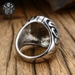 Chevalière Pirate Crâne Acier Homme — Trésor Pirate (vue 4)