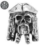 Bague Pirate Capitaine Américain Acier Homme
