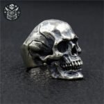 Bague Crâne Homme Argent Sabres — Trésor Pirate (vue 2)
