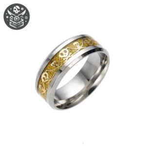 Bague Pirate Capitaine Argent Massif Fine — Trésor Pirate