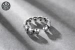Bague Pirate Skull Argent Massif 925 — Trésor Pirate (vue 2)