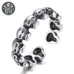 Bague Pirate Skull Argent Massif 925 — Trésor Pirate (vue 3)