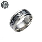 Bague Pirate Terrible en Acier Inoxydable 316L - 52 - Bague Pirate