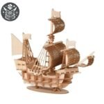 Bateau Pirate Bois Caraïbes Maquette