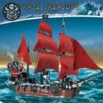 Bateau Pirate Lego Voiles Rouges Géant — Trésor Pirate (vue 5)
