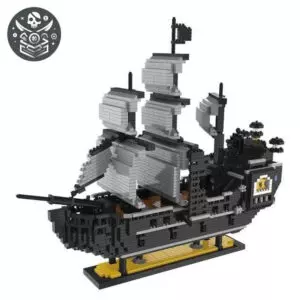 Modèle miniature de bateau pirate Lego Bateau Pirate noir