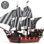 Bateau Pirate Lego Années 1990 Noir Blanc Crâne — Trésor Pirate (vue 3)