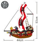 Bateau Pirate Lego pour Saga Pirate des Caraïbes - Bateau Pirate