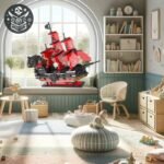 Bateau Pirate Lego Rouge Enfant Construction — Trésor Pirate (vue 2)