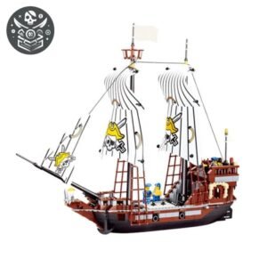 Bateau Pirate Lego Voiles Tête-de-Mort — Trésor Pirate