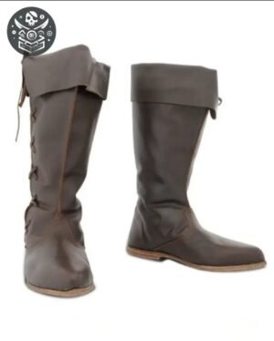 Bottes Pirate Jack Sparrow Cuir PU — Trésor Pirate