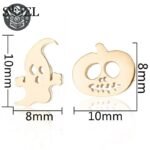 Boucle d&rsquo;Oreille Pirate Crâne Mignon Argent — Trésor Pirate (vue 4)