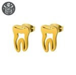Boucle d&rsquo;Oreille Pirate Crâne Mignon Argent — Trésor Pirate (vue 7)