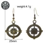 Boucle d&rsquo;Oreille Pirate Boussole Argent Jeune — Trésor Pirate (vue 3)