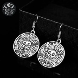 Boucle d’Oreille Pirate Pièce Monnaie Caraïbes — Trésor Pirate