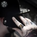 Bague Pirate Chevalière Acier Inoxydable — Trésor Pirate (vue 2)