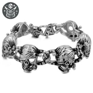 Bracelet Pirate en Acier Inoxydable 316L 3 Bracelet Pirate en Acier Inoxydable 316L - Bracelet Pirate