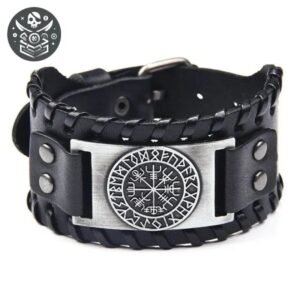 Bracelet Pirate Liberté Cuir Naturel — Trésor Pirate