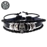 Bracelet Pirate Enfant Cuir 17cm Ajustable — Trésor Pirate (vue 5)