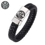 Bracelet Pirate Gouvernail Acier Homme — Trésor Pirate (vue 2)