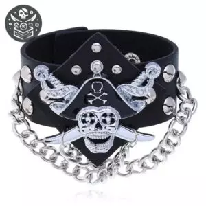 Bracelet Pirate Jolly en Acier Inoxydable 316L 3 Bracelet Pirate Jolly en Acier Inoxydable 316L - Bracelet Pirate