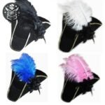Chapeau Pirate Capitaine Navire Polyester Noir — Trésor Pirate (vue 11)