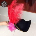 Chapeau Pirate Capitaine Navire Polyester Noir — Trésor Pirate (vue 15)