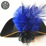 Chapeau Pirate Capitaine Navire Polyester Noir — Trésor Pirate (vue 2)