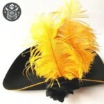 Chapeau Pirate Capitaine Navire Polyester Noir — Trésor Pirate (vue 3)
