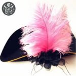 Chapeau Pirate Capitaine Navire Polyester Noir — Trésor Pirate (vue 4)