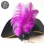 Chapeau Pirate Capitaine Navire Polyester Noir — Trésor Pirate (vue 16)