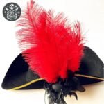 Chapeau Pirate Capitaine Navire Polyester Noir — Trésor Pirate (vue 13)