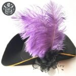 Chapeau Pirate Capitaine Navire Polyester Noir — Trésor Pirate (vue 5)