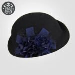 Chapeau Forban Laine Marron Femme Large Bord — Trésor Pirate (vue 8)