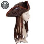 Chapeau Pirate Femme Perruque Forban Dreadlocks — Trésor Pirate (vue 4)