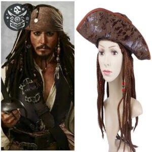 Chapeau + perruque Style Forban Livraison Gratuite