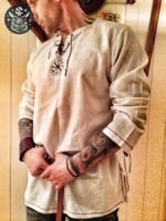 Chemise Pirate Médiévale Polyester Homme — Trésor Pirate (vue 5)