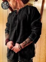 Chemise Pirate Médiévale Polyester Homme — Trésor Pirate (vue 3)