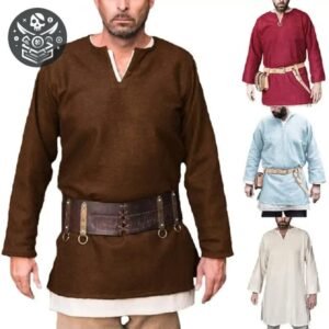 Chemise Pirate Viking Coton Homme — Trésor Pirate
