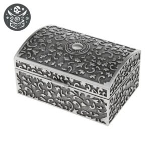 Coffre Trésor Acier Loquet Déco — Trésor Pirate