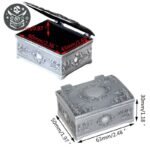 Coffre Pirate Gris Acier Bijoux — Trésor Pirate (vue 4)