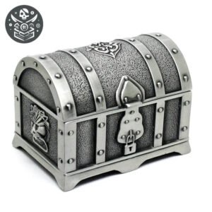 Coffre Pirate en Bois avec Serrure et Poignées - Coffre Pirate